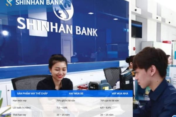 Các gói vay tiền online ngân hàng Shinhan Bank